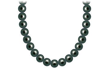 Fine Jewelry Vault NK14WAKBL04109 Akoya Cultured Pearl Necklace 14K White Gold 4mm