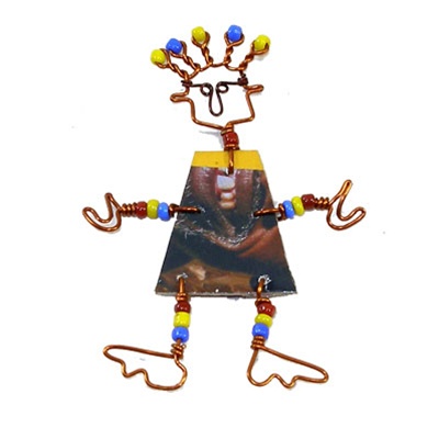 Gifts with Humanity KJW002WFTD World Fair Trade Day Dancing Girl Pin