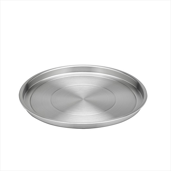 Kraftware 71412 Brushed 12 Inch Stainless Steel Round Tray