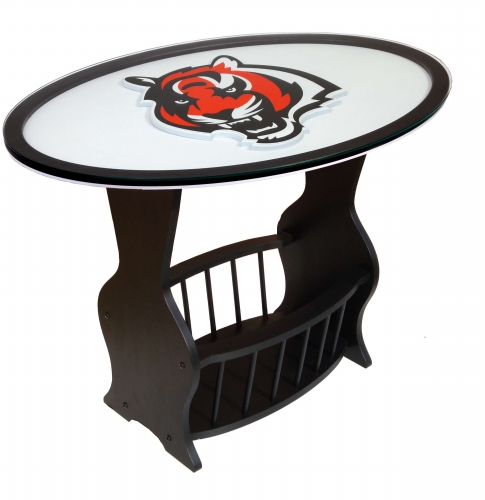 Fan Creations N0537CIN Cincinnati Bengals Logo End Table