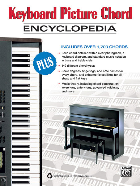 Alfred 0034345 Keyboard Picture Chord Encyclopedia  Music Book