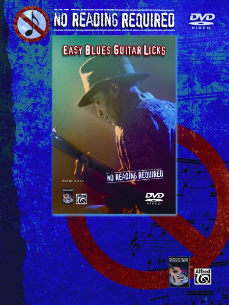 Alfred 0023225 No Reading Required Easy Blues Guitar Licks  Music Book
