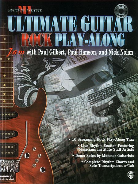 Alfred 00CPM0001ACD Ultimate PlayAlong Guitar Trax Rock  Music Book