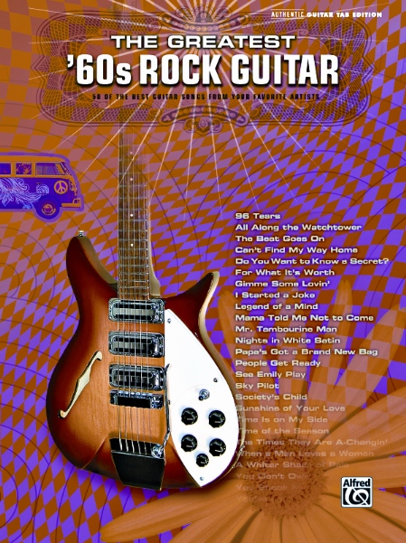 Alfred 0027723 The Greatest 60s Rock Guitar  Music Book
