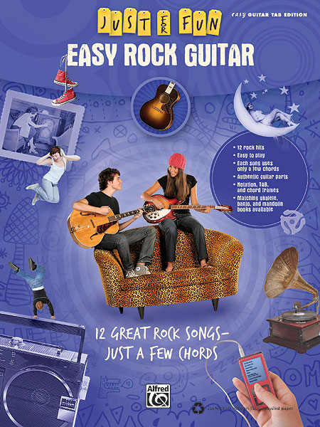 Alfred 0033979 Just for Fun Easy Rock Guitar  Music Book