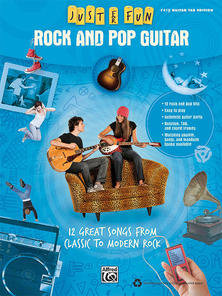 Alfred 0033983 Just for Fun Rock and Pop Guitar  Music Book