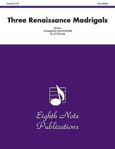 Alfred 81-CC2019 Three Renaissance Madrigals - Music Book Alfred 81-CC2019 Three Renaissance Madrigals - Music Book