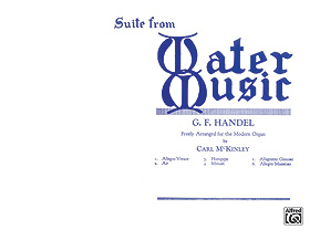 Alfred 00FES05753 Anthologia Antiqua Book 3 Suite from Water Music  Music Book
