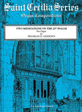Alfred 00-GSTCM0303 Two Meditations on the 23rd Psalm - Music Book Alfred 00-GSTCM0303 Two Meditations on the 23rd Psalm - Music Book