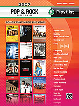 Alfred 0029146 2007 Pop amp; Rock Sheet Music Playlist  Music Book