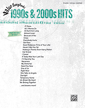 Alfred 0035326 Value Songbooks 1990s amp; 2000s  Music Book
