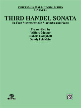 00-0103b Third Handel Sonata For Marimba And Piano - Music Book