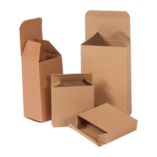 RTS81 3 .50 in. x 1 .25 in. x 3 .50 in. Kraft Reverse Tuck Folding Cartons- Case of 1000