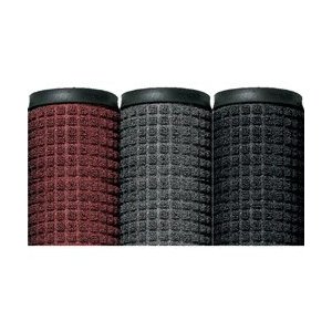Box Partners MAT401MG 3 foot x 4 foot Med Gray Deluxe Rubber Backed Carpet Mat