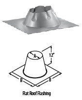 M & G Duravent 8dt-ff 8 Inch Duratech Flashing Flat Roof Galvanized Storm Collar Not Included