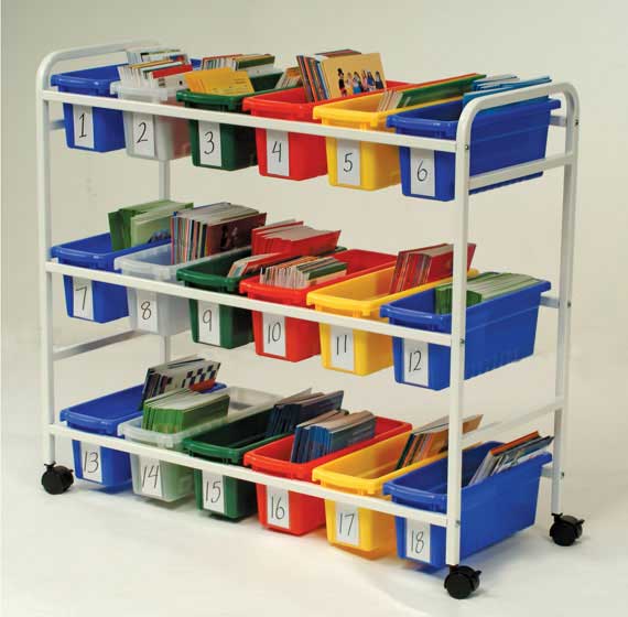 Bb005-18-1 Leveled Reading Book Brwsr With 18 Small Tubs And Book Displays