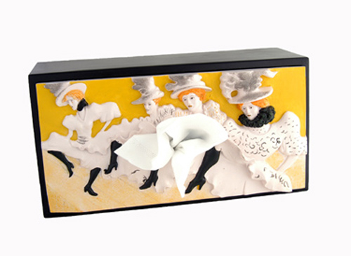 Caravelle BC0013 Moulin Rouge Tissue Box Cover