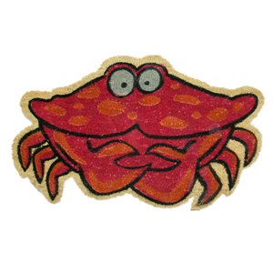 Home & More 12031 Crab Shape Vinyl Back Mat 20 X 30 Inches