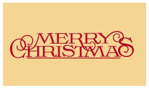DC MILLS 72040 Merry Christmas Vinyl Back Mat 18 X 30 Inches