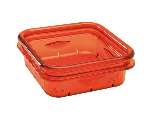 Hiatt Manufacturing HIATT38217 Snacksapos;Napos;Treats Orange Accessory Dish
