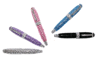 Inkology 5407 Glam Rock Rhinestone Pen Case Of 6