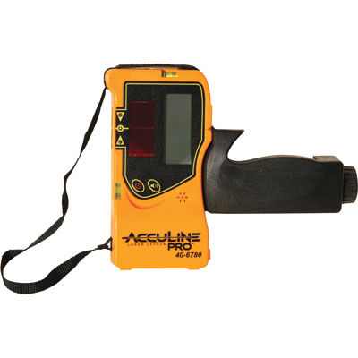 Johnson Level 40-6780 One-sided Laser Detector With Clamp For Line Generated Lasers With Pulse Feature