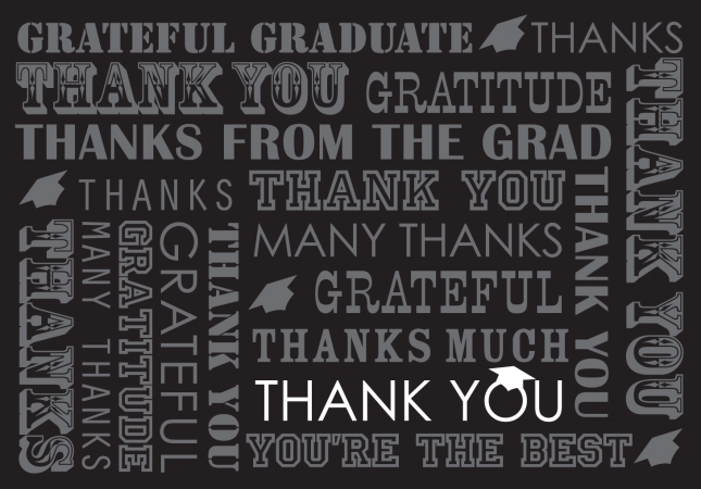 masterpiece 20091551 Thank You Grad Icons Thank You Note Card Pack Of 24