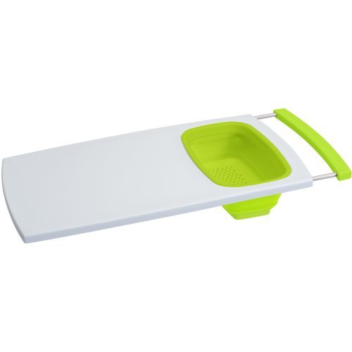 Progressive Pcb-3510g Over-the-sink Cutting Board With Colander