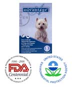 00406-11-20 Advantage Flea Control For Dogs 11-20 Lbs Teal 6 Month