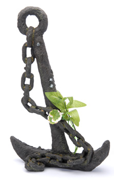 Sunken Gardens Anchor With Plant Extra Large