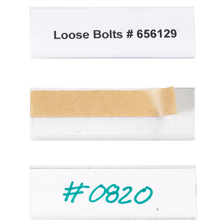 Box Partners LH102 1 in. x 3 in. OpenEdge Plastic Label Holders