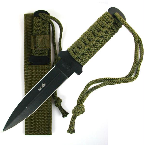 Stainless Steel Survival Knife with Case 6.875 Inch