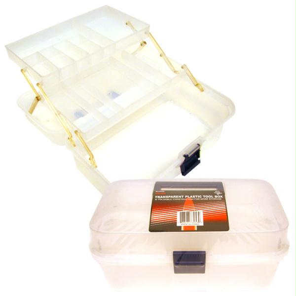 Folding Transparent Plastic Tool Box