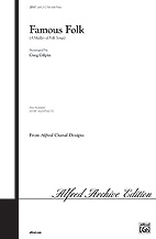 Alfred 0020147 Famous Folk A Medley of Folk Songs  Music Book