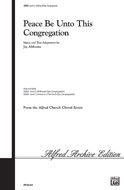 Alfred 0020903 Peace Be Unto This Congregation  Music Book