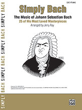 Alfred 0030040 Simply Bach  Music Book