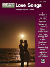 Alfred 0033225 10 for 10 Sheet Music Love Songs  Music Book