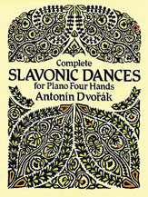 Alfred 0627019X Complete Slavonic Dances for Piano Four Hands  Music Book