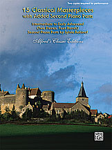 Alfred 0031881 15 Classical Masterpieces with Added Second Piano Parts  Music Book