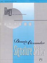 Alfred 005485 Elegy for left hand alone  Music Book
