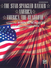 Alfred 00PA01017 Star Spangled Banner America America the Beautiful  Music Book