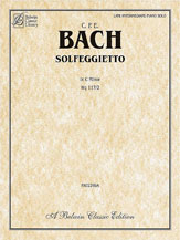 Alfred 00PA02269A Solfegietto in C Minor Wq1172  Music Book