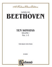 Alfred 00K02080 Ten Violin Sonatas Volume I Nos. 15  Music Book