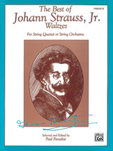 Alfred 00EL03702 The Best of Johann Strauss Jr. Waltzes  Music Book