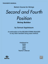 Alfred 00EL01941 2nd and 4th Position String Builder  Music Book