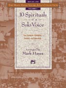 Alfred 0017961 The Mark Hayes Vocal Solo Collection 10 Spirituals for Solo Voice  Music Book