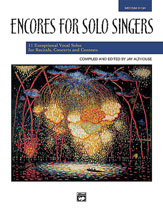 Alfred 0021830 Encores for Solo Singers  Music Book