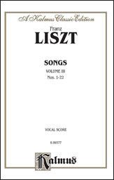 Alfred 00K09377 Songs Volume III  Music Book