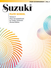 Alfred 000692S Suzuki Flute School Piano Acc. Volume 8  Music Book