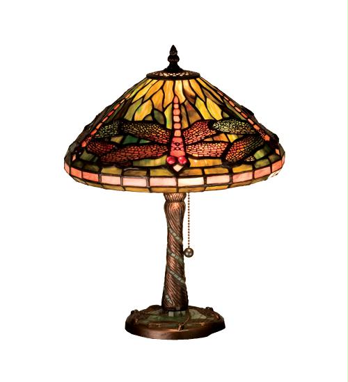 27158 16 Inch H Dragonfly Cone Accent Lamp Table Lamps